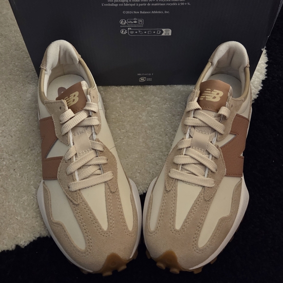 NEW BALANCE 327 INCENSE/BONE/LANDSLIDE SNEAKER SZ 7W - Picture 3 of 6